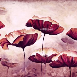 POPPIES FIELD – PRINTED BACKDROP FABRIC (PRE-ORDER)