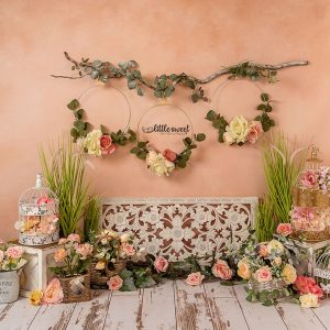 FLORAL  –PRINTED BACKDROP FABRIC (PRE-ORDER)